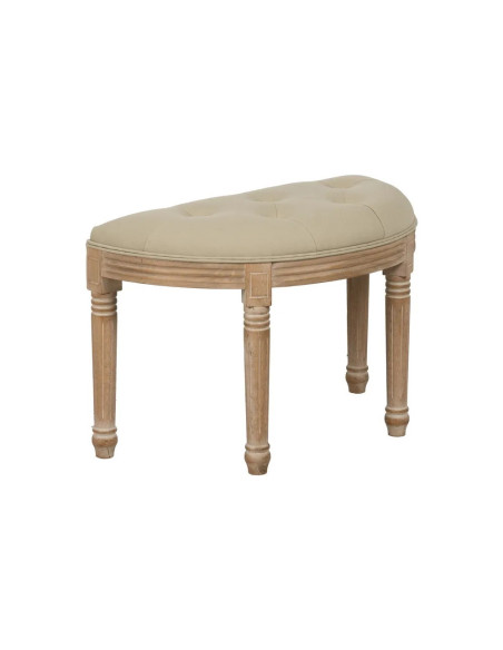 Banquette demi-lune capitonnée