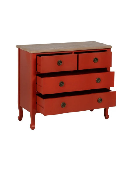Commode pieds galbés avec 4 tiroirs
