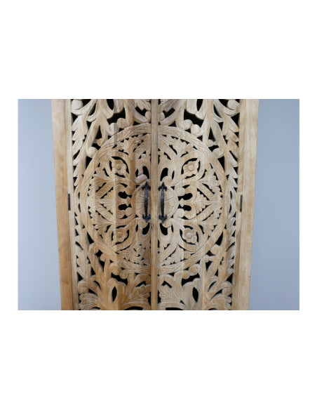 Armoire haute 2 portes ajourées et un tiroir