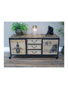 Malle de rangement en bois...