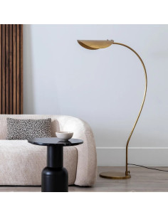 Lampadaire métallique doré... 2