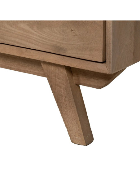 Armoire en bois avec portes en verre teinté Burnie