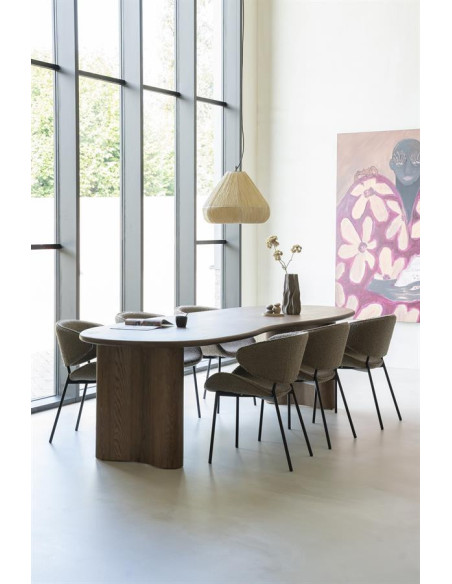 Grande table Josh forme haricot 3 m