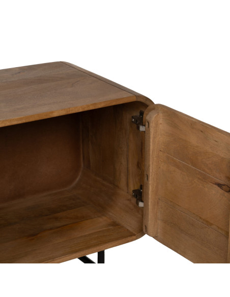 Meuble TV en bois et métal Mahon