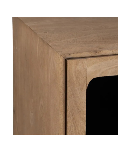 Meuble d'appoint deux portes vitrées Burnie