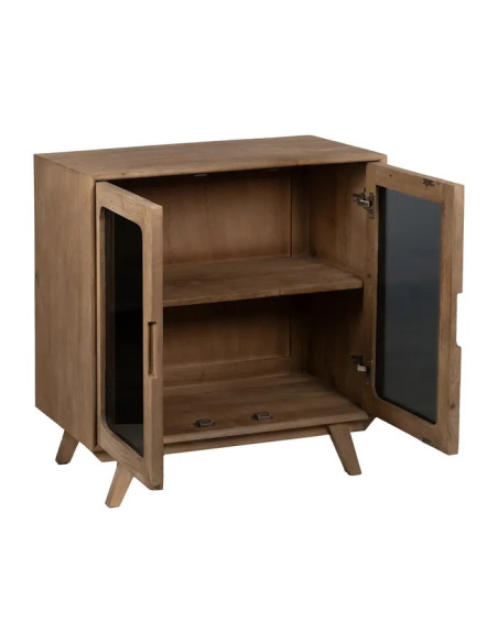 Meuble d'appoint deux portes vitrées Burnie