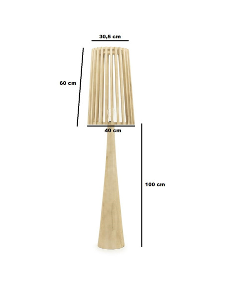 Lampadaire en bois massif de manguier Guard