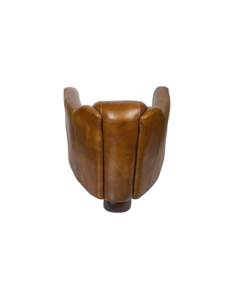 Fauteuil club en cuir vintage Gentleman