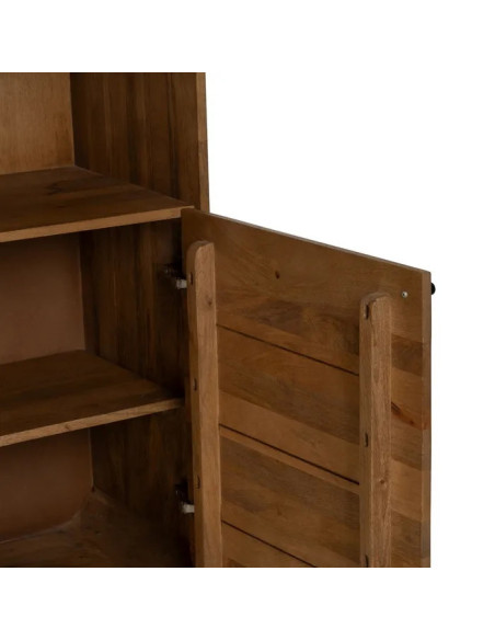 Armoire haute en manguier et métal Mahon
