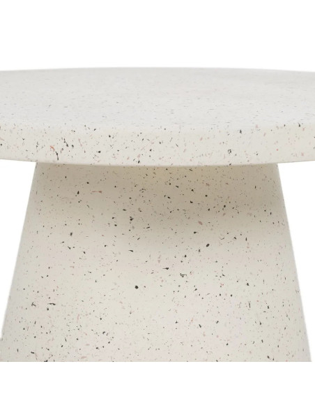 Table basse ronde en fibre de magnésium 80 cm diamètre