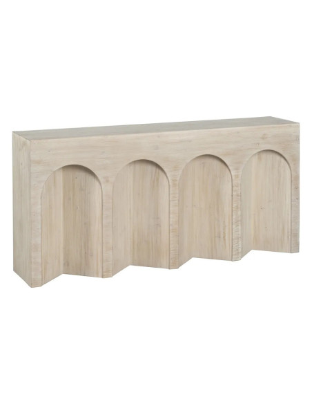 Grande console arches en bois patiné