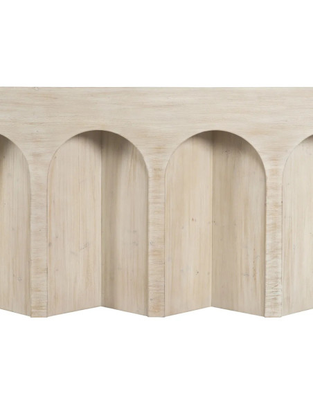 Grande console arches en bois patiné