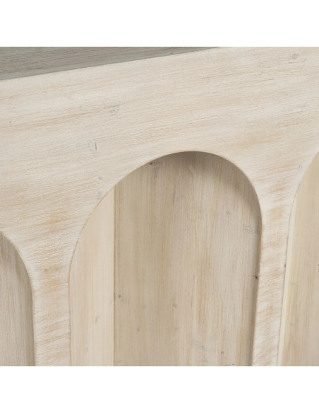 Grande console arches en bois patiné