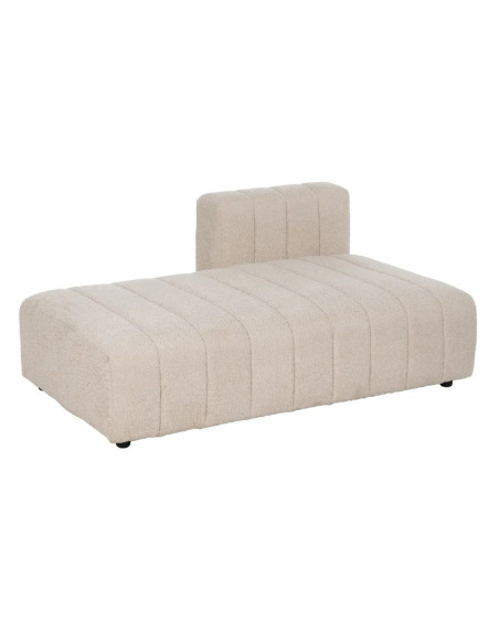 Canapé ou méridienne modulable en tissu effet bouclettes