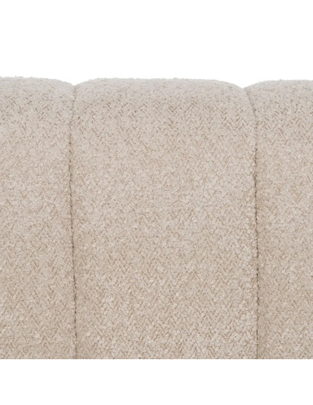 Canapé ou méridienne modulable en tissu effet bouclettes