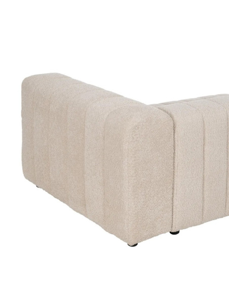 Canapé ou méridienne modulable en tissu effet bouclettes