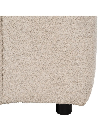 Canapé ou méridienne modulable en tissu effet bouclettes