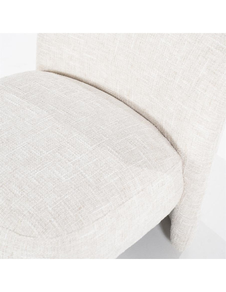 Fauteuil design en tissu Owen
