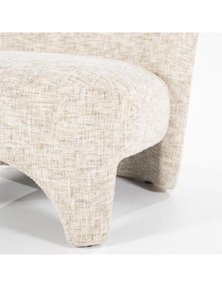 Fauteuil design en tissu Owen