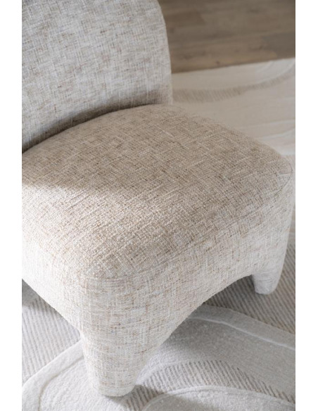 Fauteuil design en tissu Owen