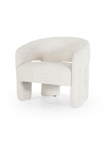 Fauteuil lounge en tissu texturé Hamilton