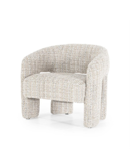 Fauteuil lounge en tissu texturé Hamilton