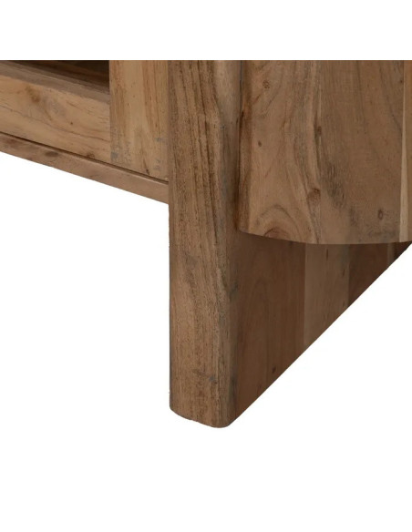 Buffet 4 portes vitrées en acacia Creel 180 cm