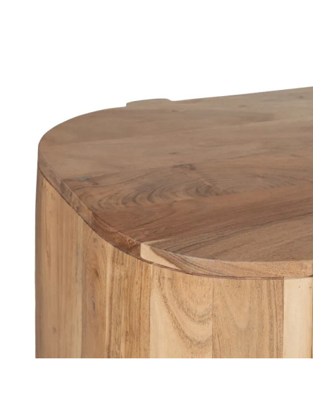 Buffet 4 portes vitrées en acacia Creel 180 cm