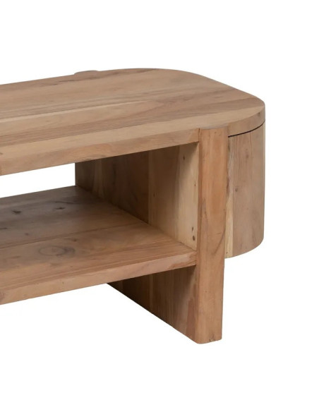 Table de salon en acacia double plateau Creel