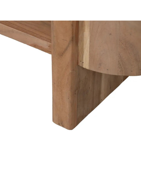 Table de salon en acacia double plateau Creel