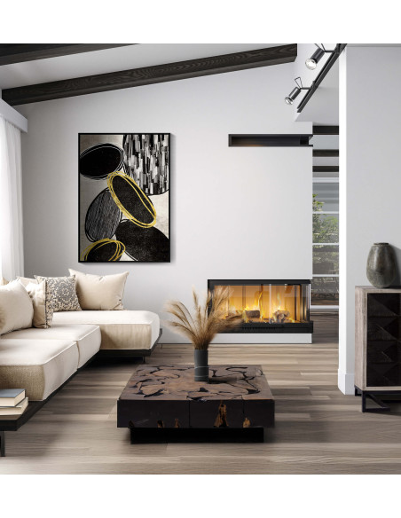 Grande table basse carrée en racine de teck