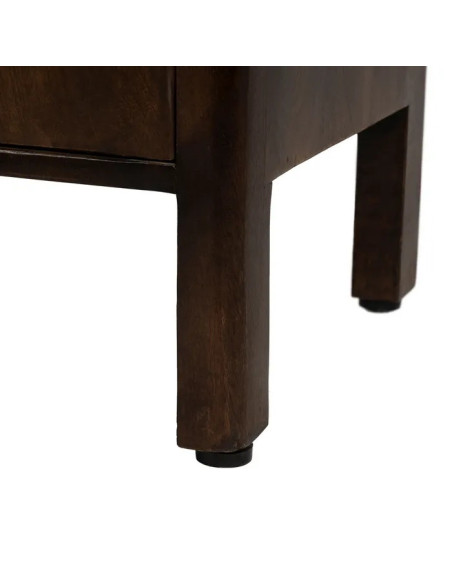 Armoire avec niche et deux portes en manguier teinté Kurt