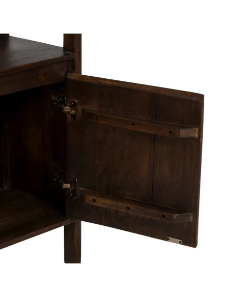 Bahut 4 portes en manguier teinté Kurt 190 cm