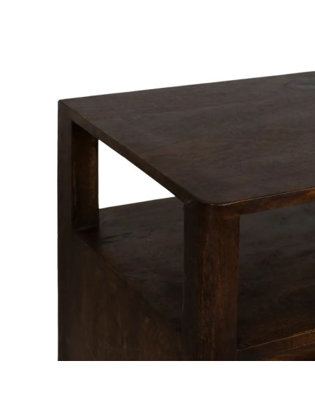 Bahut 4 portes en manguier teinté Kurt 190 cm