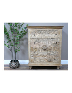 Commode en bois sculpté 4...