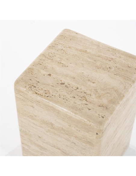 Table basse cubique en travertin Donta