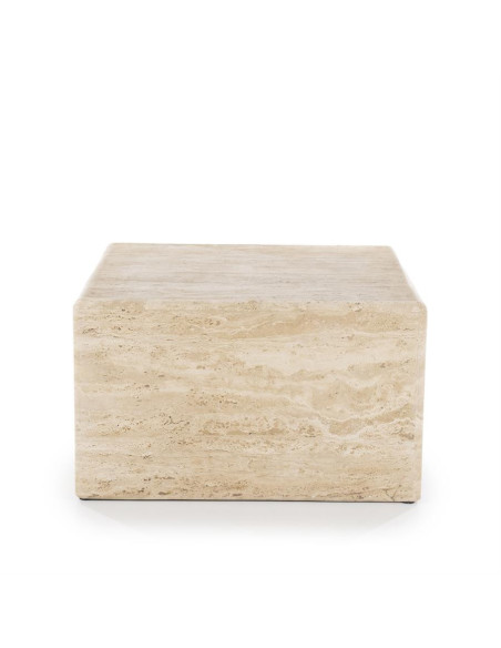Table basse cubique en travertin Donta