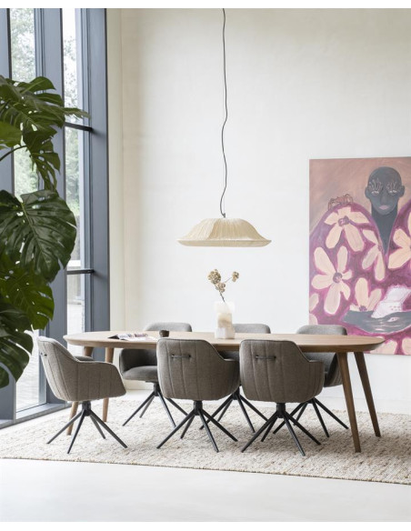 Grande table de salle à manger en chêne Elijah