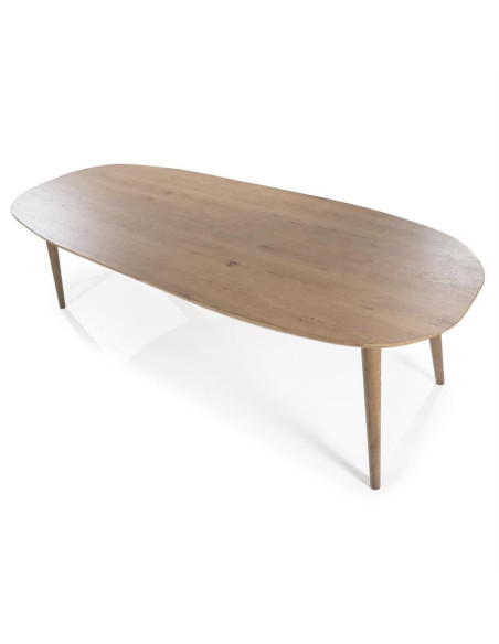 Grande table de salle à manger en chêne Elijah