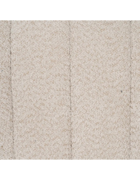 Canapé 2 places tissu moumoute beige