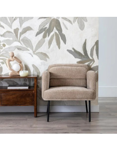 Fauteuil en tissu avec...