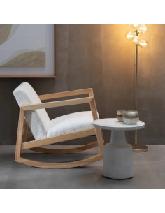 Fauteuil à bascule en tissu...