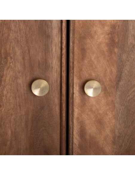 Armoire en manguier deux portes et deux tiroirs