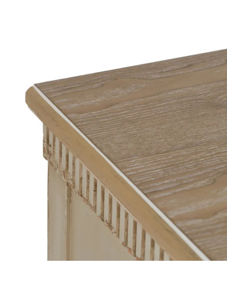 Commode 3 tiroirs couleur crème
