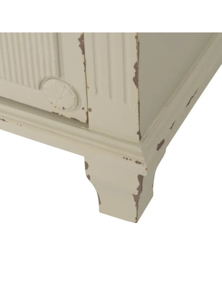 Commode 3 tiroirs rainurés style classique