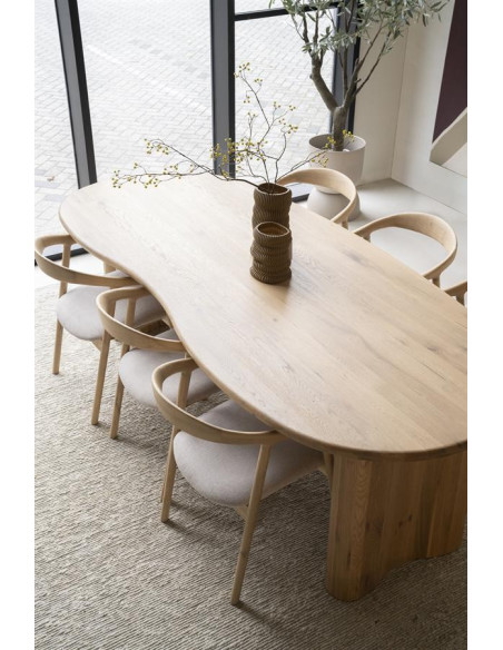 Table de repas Josh forme haricot 250 cm