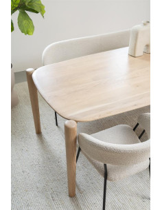 Grande table en chêne clair... 2