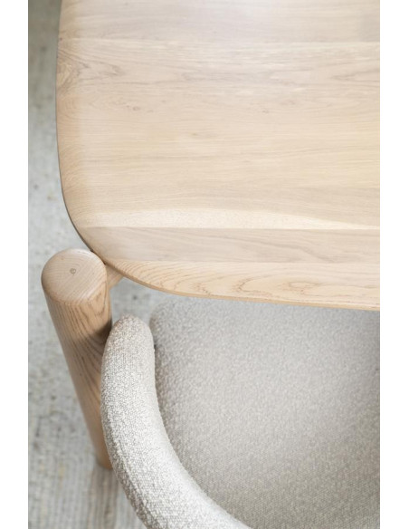Grande table en chêne clair Selbu 240 cm