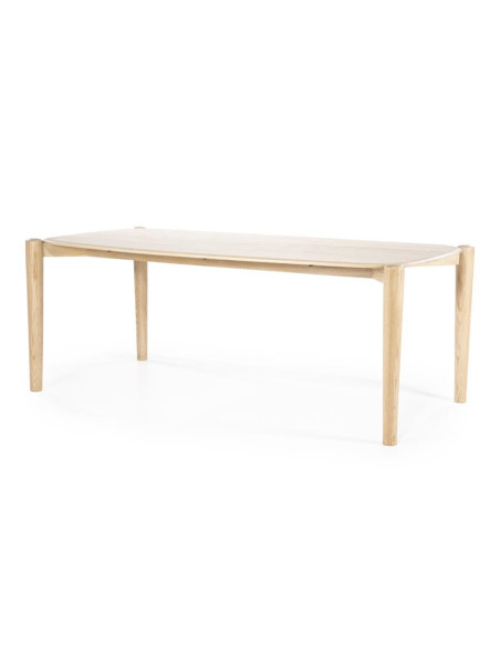 Grande table en chêne clair Selbu 240 cm