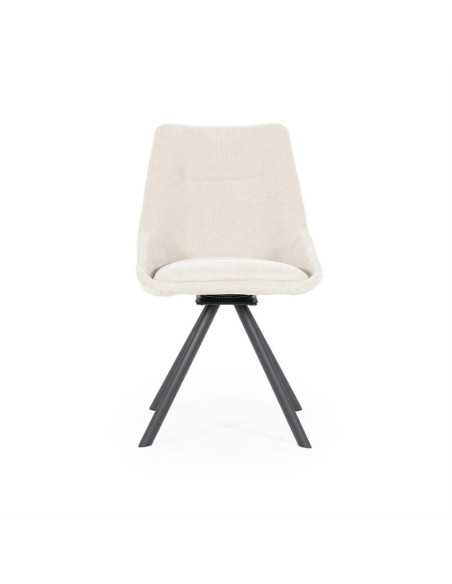 Chaise de repas rembourrée en tissu Bliss